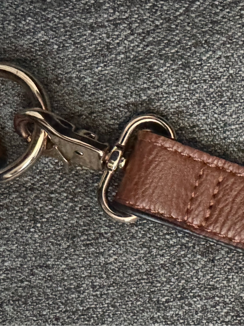 Poppy & Peonies Sidekick chestnut Brown Pebbled Leather Crossbody Bag - Picture 8 of 15